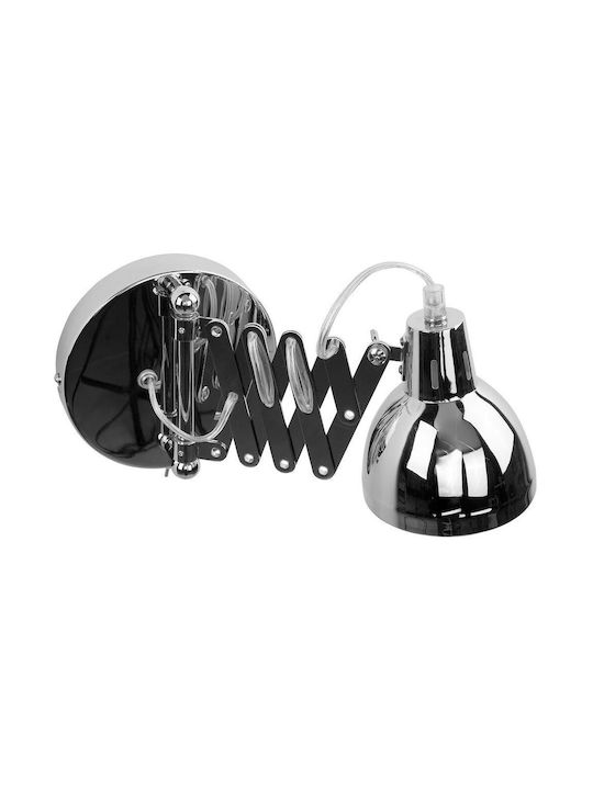 Beliani Klassisch Leuchte Wand Silber 11cm