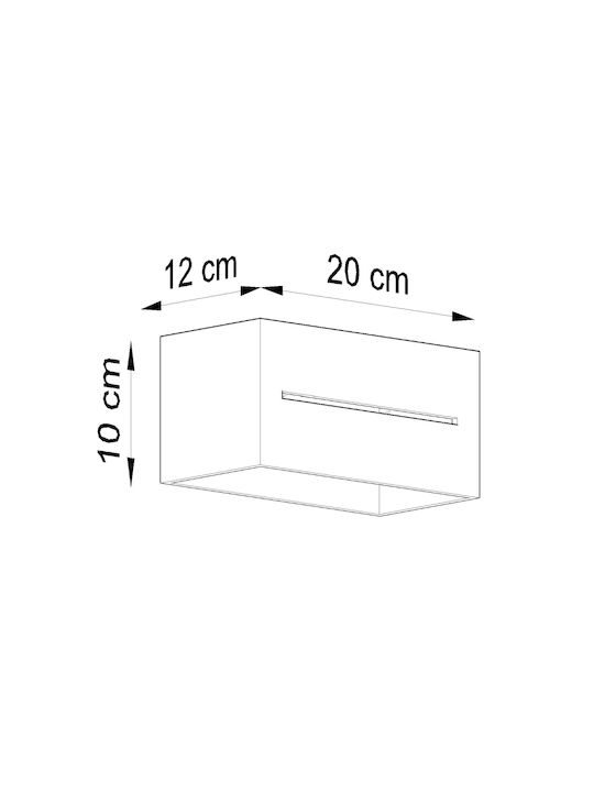 Sollux Lobo Modern Lamp Wall with Socket G9 Black 20x14x14cm