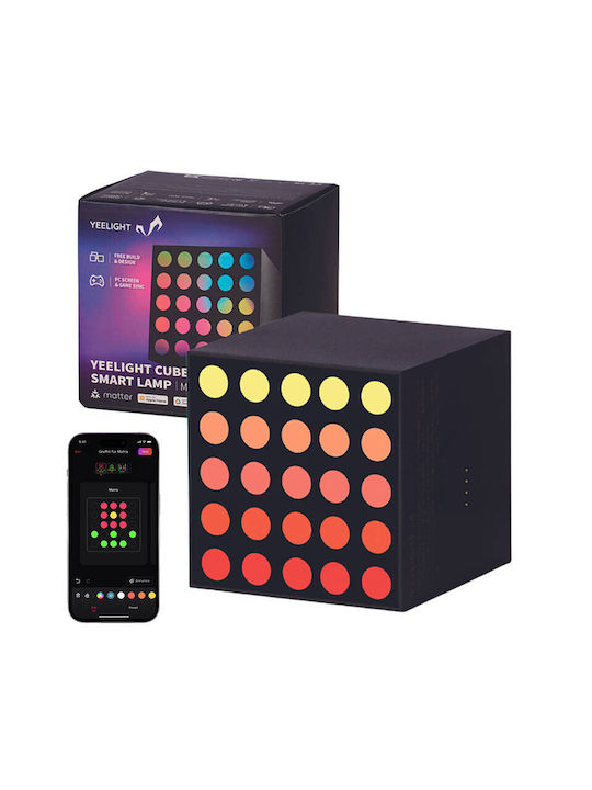 Yeelight Smart Διακοσμητικό Φωτιστικό Smart LED RGB 5x5εκ.
