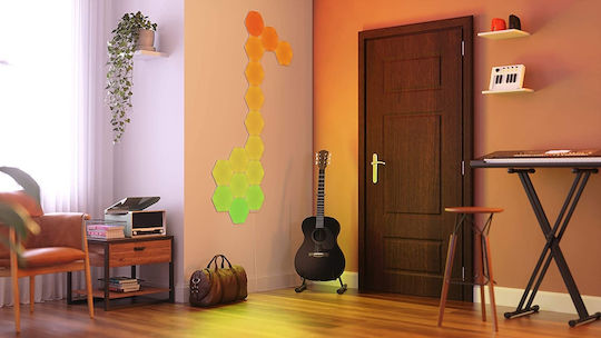 Nanoleaf Умен Декоративен LED Осветителен Тяло RGB Шестоъгълник 15 Бр