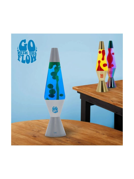 Legami Milano Lustră Decorativă Lampă de lavă cu Soclu pentru Bec E14 Argintiu