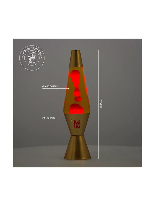 Legami Milano Lustră Decorativă Lampă de lavă cu Soclu pentru Bec E14 Argintiu
