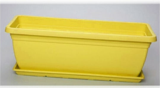 Micplast Mojito Planter Box Plastic Yellow 40x20x17cm.