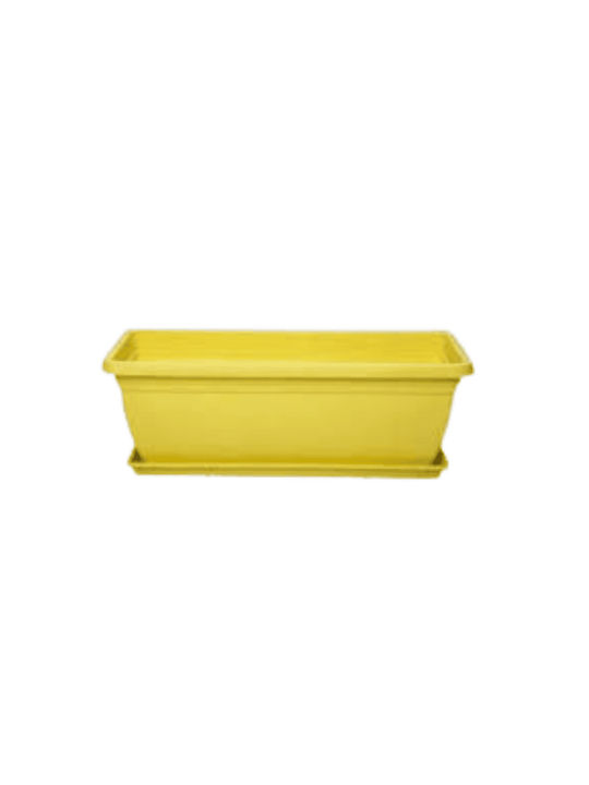 Micplast Mojito Blumenkasten Kunststoff Gelb 40x20x17cm.