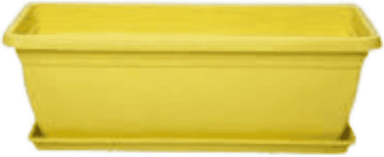 Micplast Mojito Planter Box Plastic Yellow 40x20x17cm.