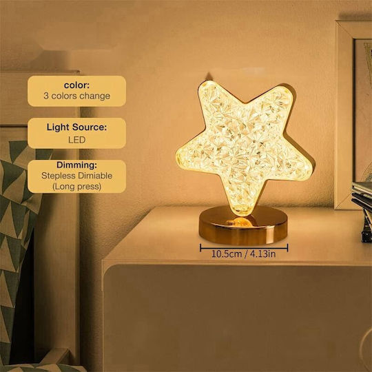 Stern Usb Dekorative Lampe Gelb