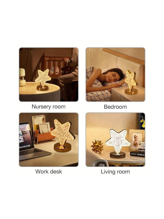 Stern Usb Dekorative Lampe Gelb