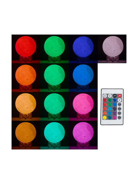 GloboStar Moon Lustră Decorativă Lumină de Lună Alb