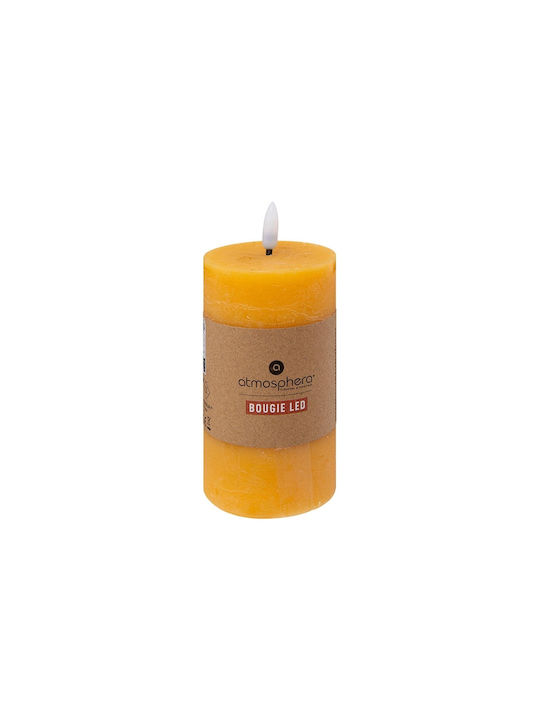 Atmosphera Atmosphera Dekoratives Tischlicht Molia LED Warmes Weiß Wachs-Politur 7x7x15cm