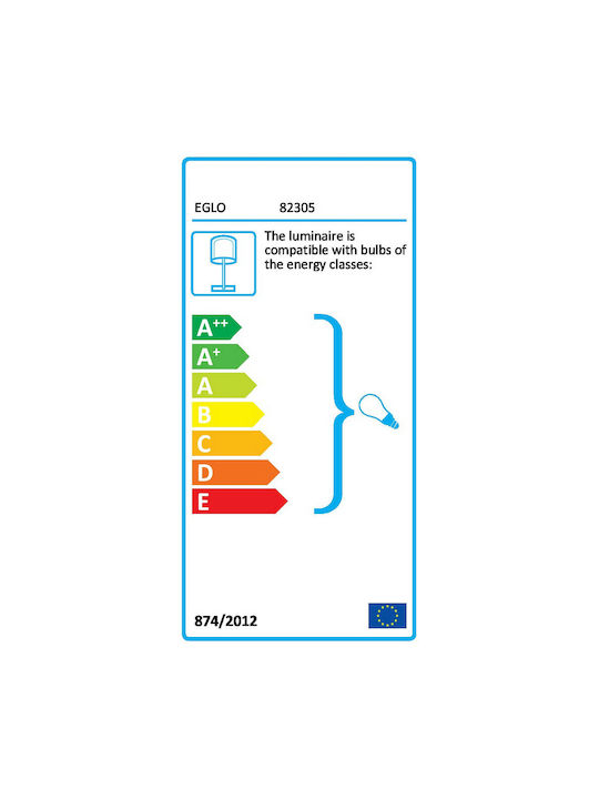 Eglo Decorative Lamp with Socket for Bulb E14 White