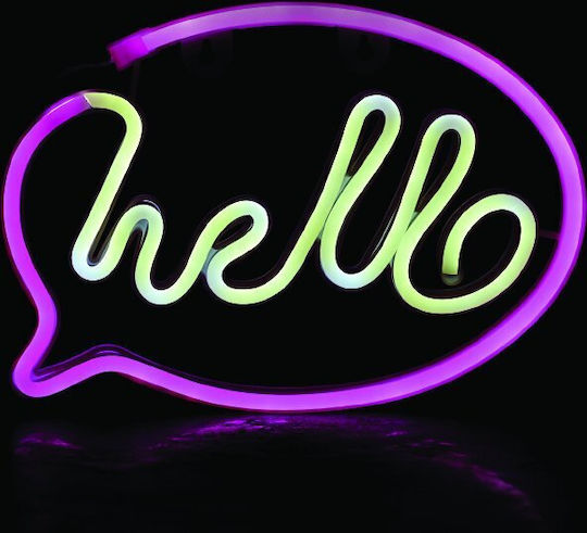 Aca Neon Φωτιστικό Hello LED Aca Neon Φωτιστικό Hello LED