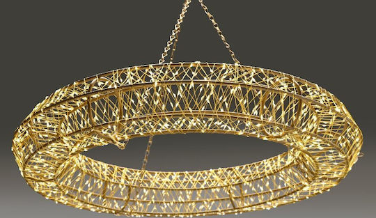 Aca Christmas Metal Rope Light 40x3cm 3d Motif Ring