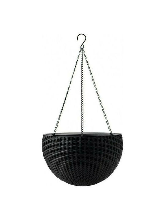 Keter Flower Pot Hanging 35x22cm Brown/golden 229544