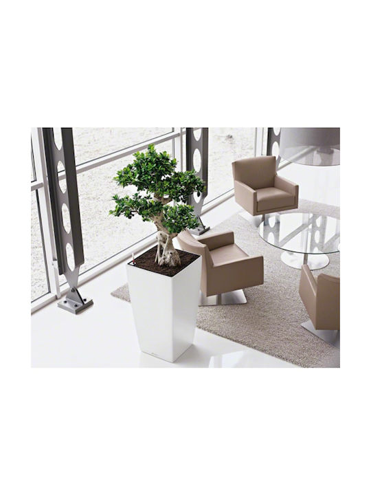 Lechuza Cubico Premium Self-watering Pot Plastic 40x40x75cm.