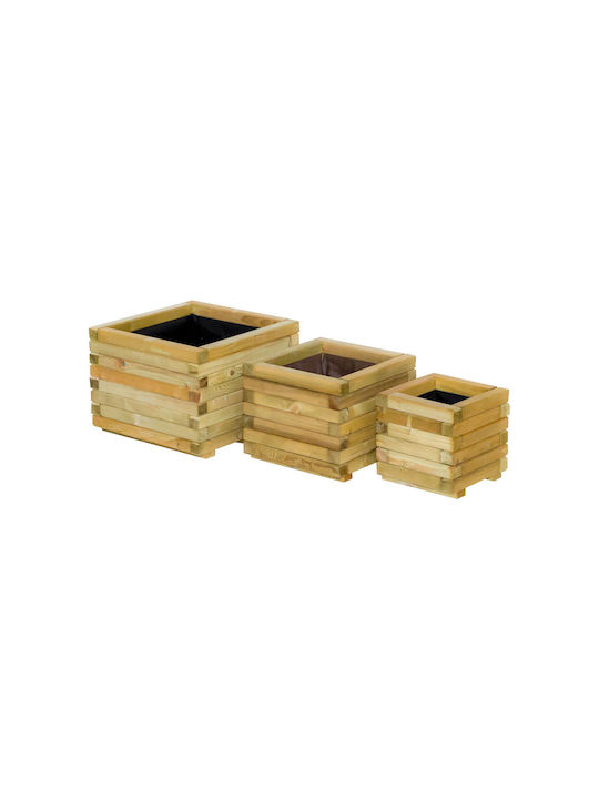 Showood Γλάστρα Ξύλινη Καφέ 40x40x33εκ.