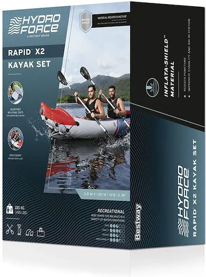Bestway Bestway Hydro Force Rapid X2 65077 Inflatable Sea Kayak 2 People White