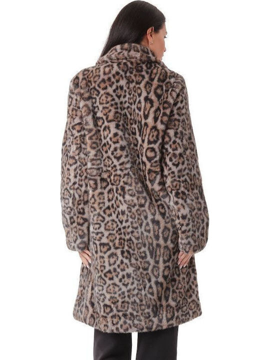 Κοντή Γυναικεία Γούνα Animal Print