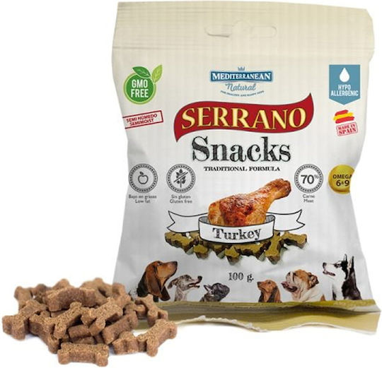 Mediterranean Natural Dog Treat Gluten Free with Turkey 100gr