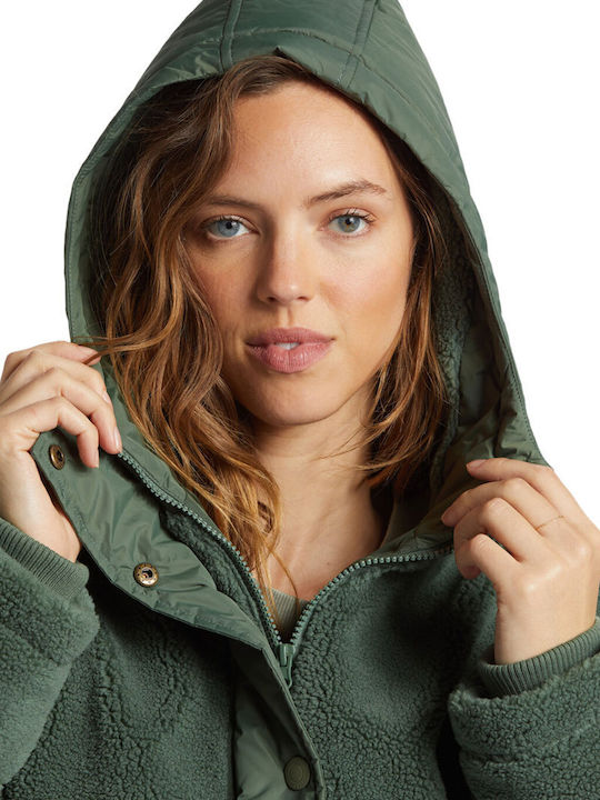 Love Trip Women's Short Puffer Jacket for Winter with Hood Hunter