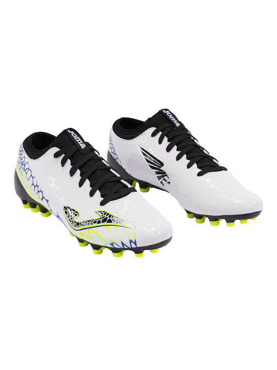 Joma Low Football Shoes with Cleats White