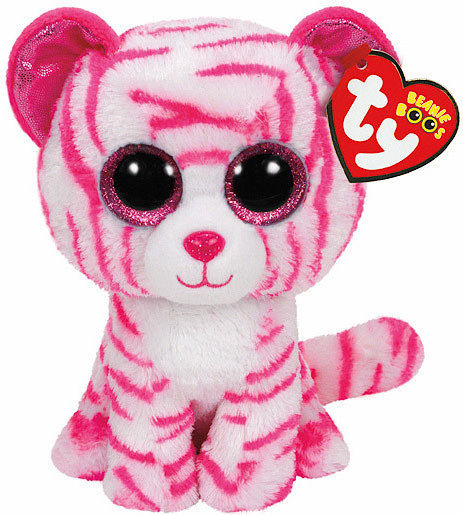 TY Jucărie De Plus Beanie Boos Asia Tigru Alb Pentru 3+ Ani 15 Cm