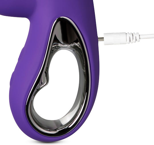 12-speed Purple Color Silicone Rabbit Vibrator