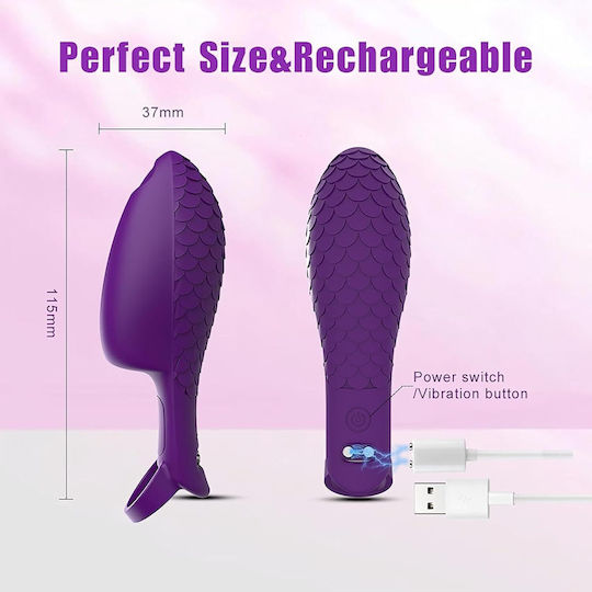 Smd Goldfinger Finger Vibrator 10 Vibration Modes Finger Vibrator Purple