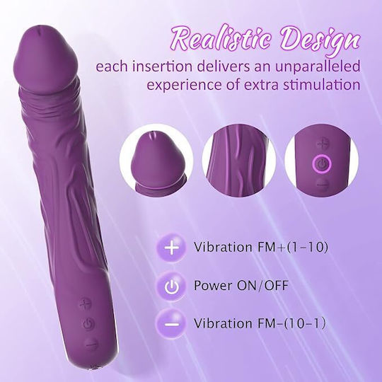 SMD Jumper-o Realistisch Vibrator 22.1cm Lila