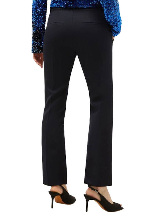 Marella Women's Fabric Trousers Blue Black