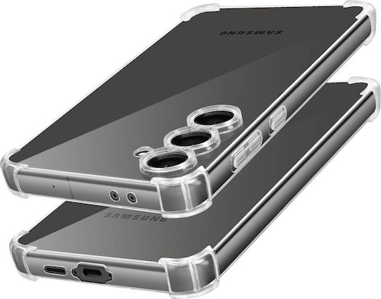 Mayaxess Shockproof Case Samsung Galaxy S24 Fe Reinforced Coins Transparent