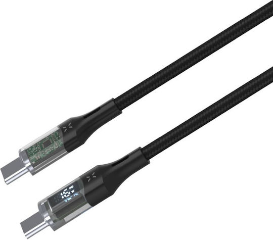 Fixed Usb-c/usb-c Cable Display Pd Support 2m Usb 2.0 100w Fixdd-cc2-bk