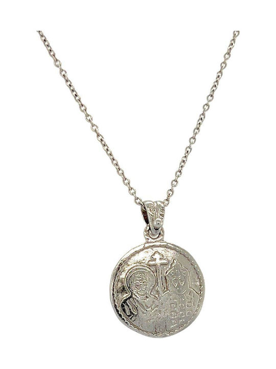 Xryseio Anhänger Kinder Amulett Konstantinato aus Weißgold 14K KN1076