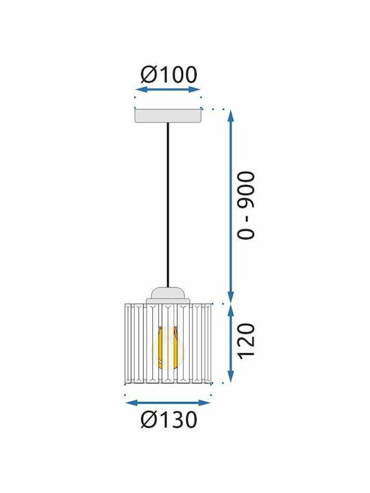Toolight Lustră Negru cu cristale
