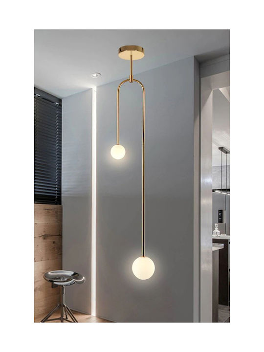 Toolight Lustră Auriu Glob