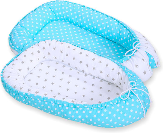 Bobono Βρεφικό Μαξιλάρι Φωλιά Gray, Turquoise Bobono Βρεφικό Μαξιλάρι Φωλιά Gray, Turquoise