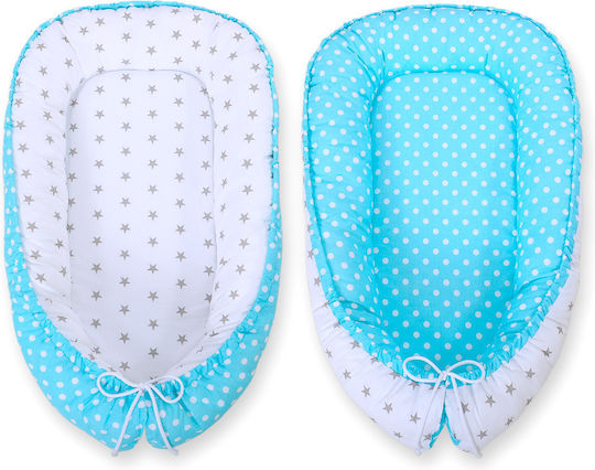 Bobono Baby Nestkissen Gray, Turquoise