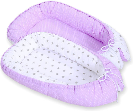 Bobono Baby Nestkissen Purple, Gray
