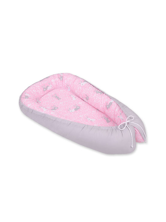 Bobono Βρεφικό Μαξιλάρι Φωλιά Pink, Gray