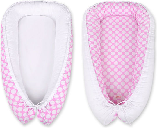 Bobono Baby Nest Pink, White