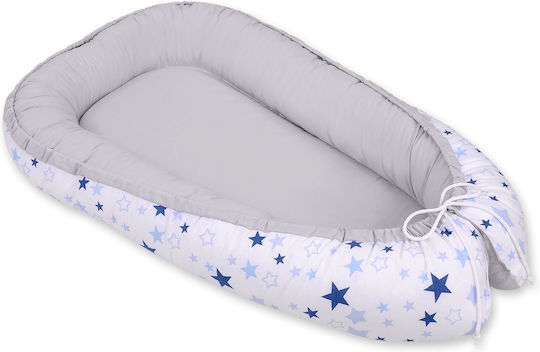 Bobono Βρεφικό Μαξιλάρι Φωλιά White And Blue