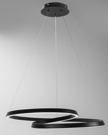 Toolight Κρεμαστό Φωτιστικό Μαύρο LED