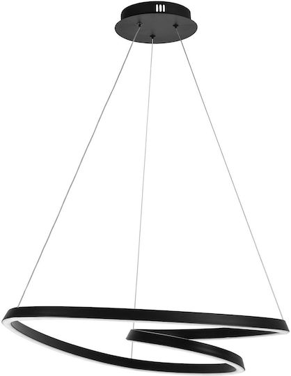 Toolight Κρεμαστό Φωτιστικό Μαύρο LED