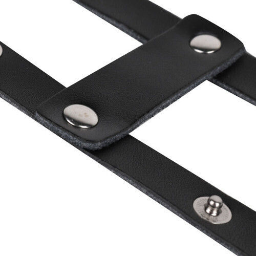 Naughty Toys Snap Fastener Double Loop Leather Cock Ring