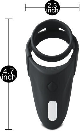 Aufladbarer Perineum-Vibrator mit Penis- und Hodenring