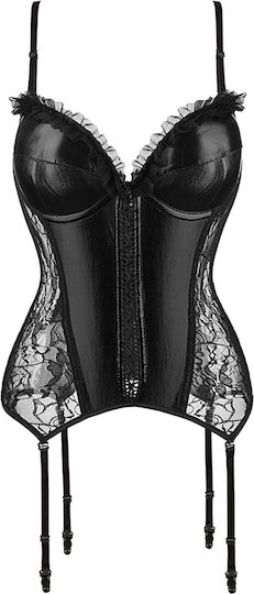 8 Pieces Plastic Bones Black Cute Lace Leather Stitching