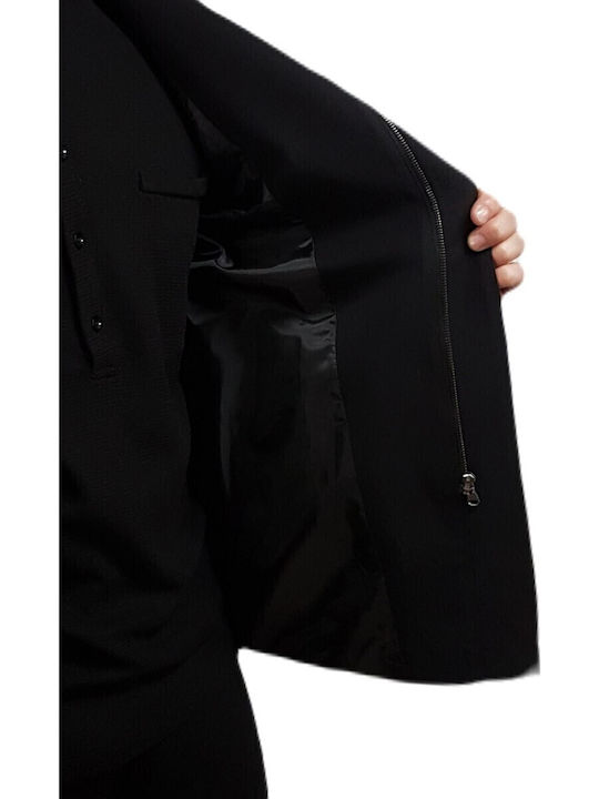 Men's Suit Jacket Slim Fit Nero - Black