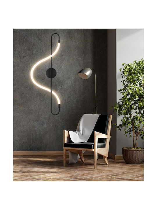 Toolight Осветително тяло За стена с вграден LED Черен
