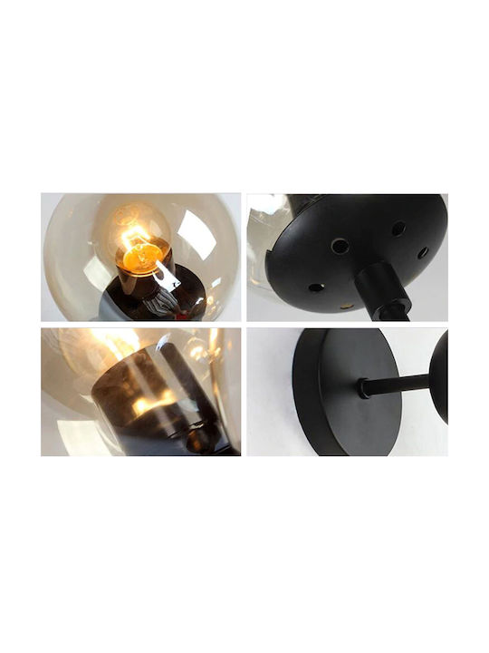 Toolight Modern Leuchte Wand mit Fassung E27 Schwarz