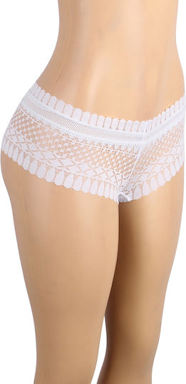 White Sexy Panty Feather Shape Lace