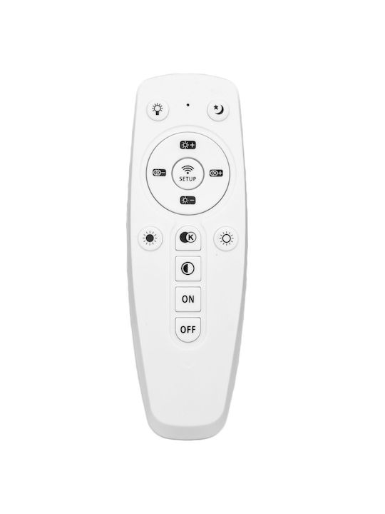 Toolight Ceiling Mount Light Black with Integrated LED and Remote Control